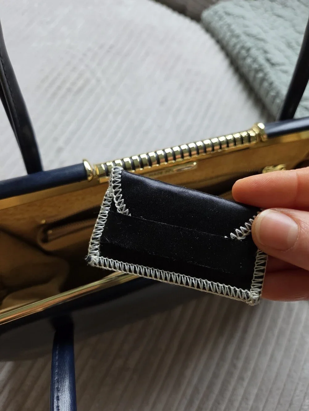 Deep Navy Vintage Purse